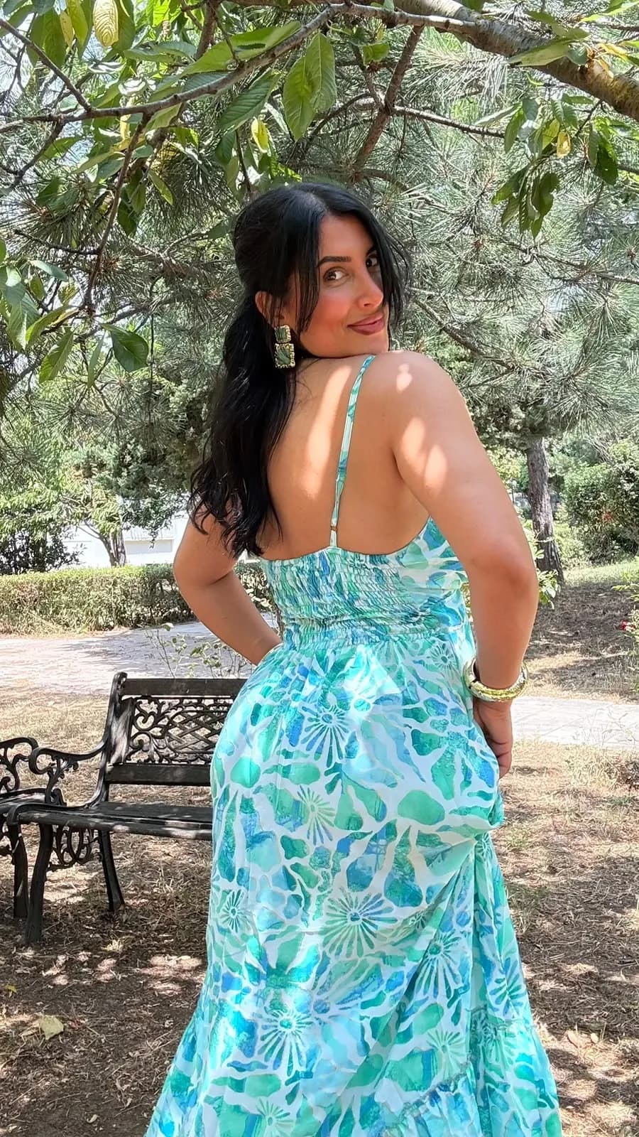 Diana Elbise Turkuaz Mavi - 2