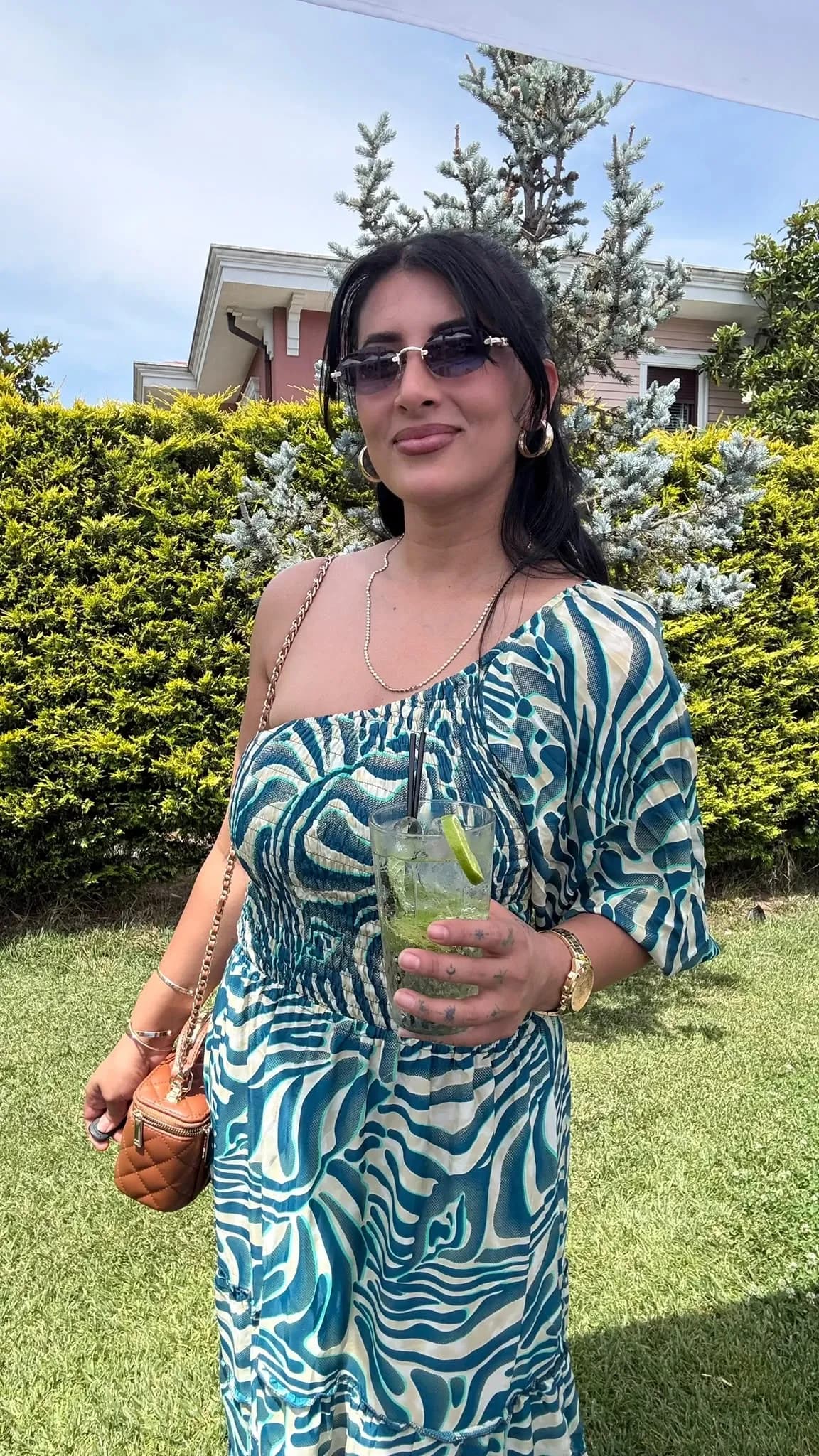 Yarım Kol Max Elbise Su Yeşili - 1