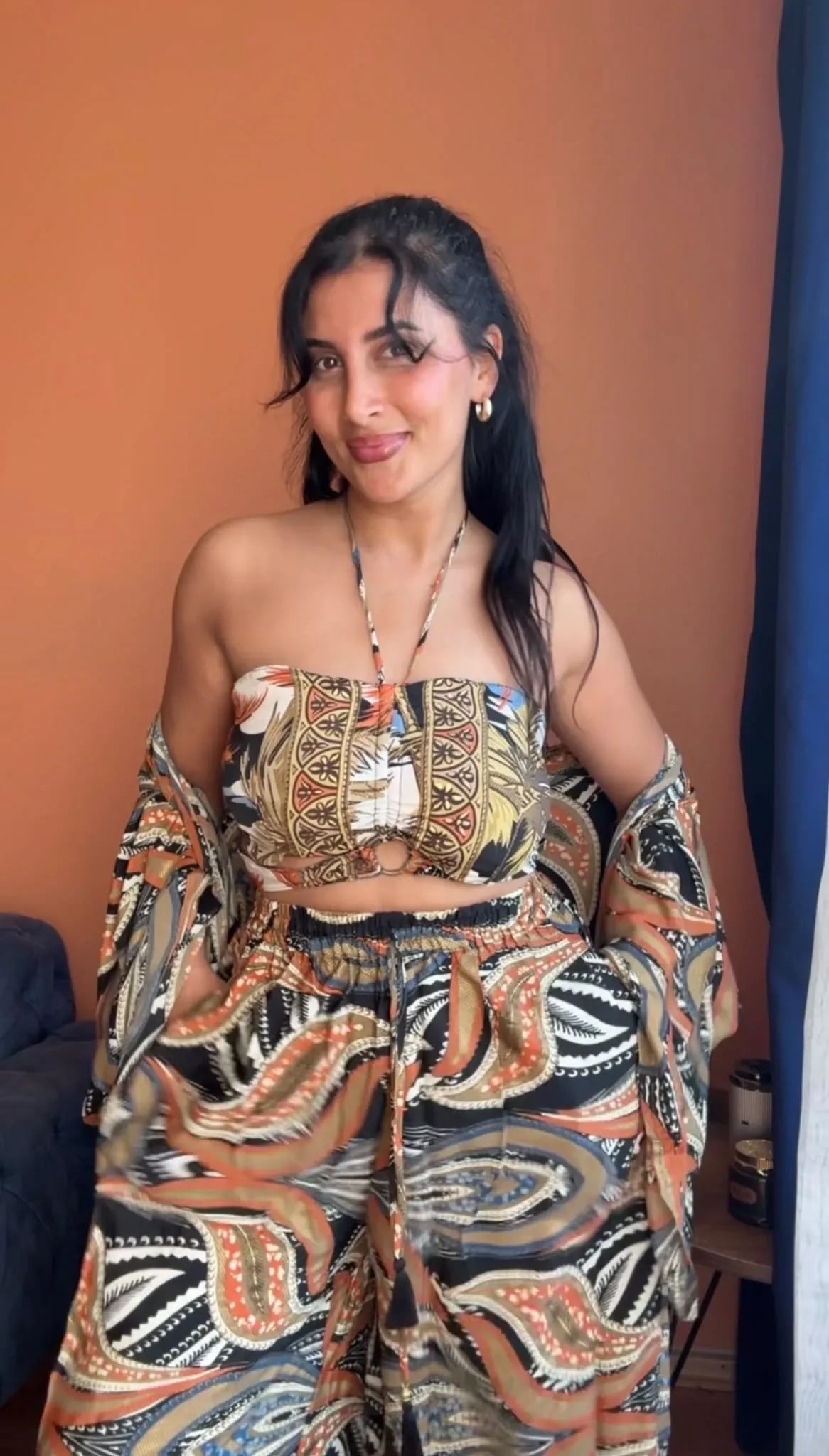 Kimono Takım Kahve