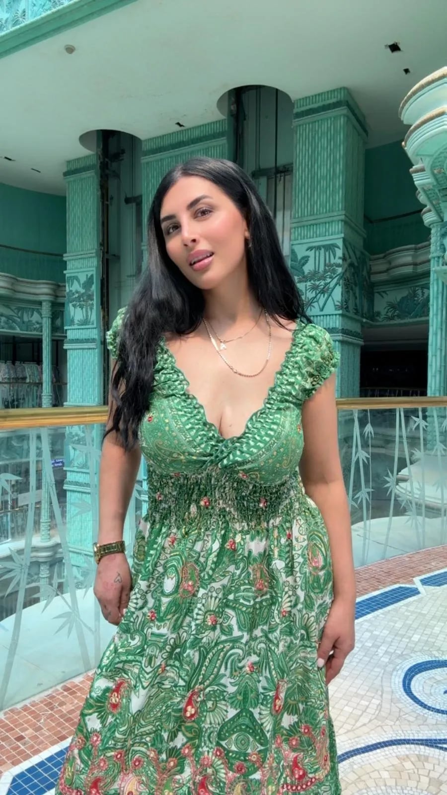 Madonna Yaka Elbıse Yesıl