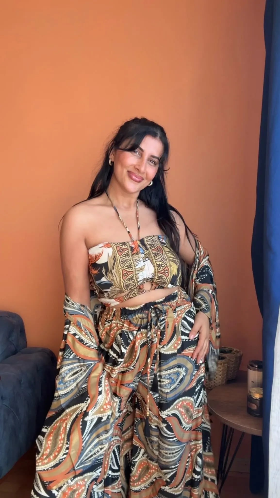 Kimono Takım Kahve hover