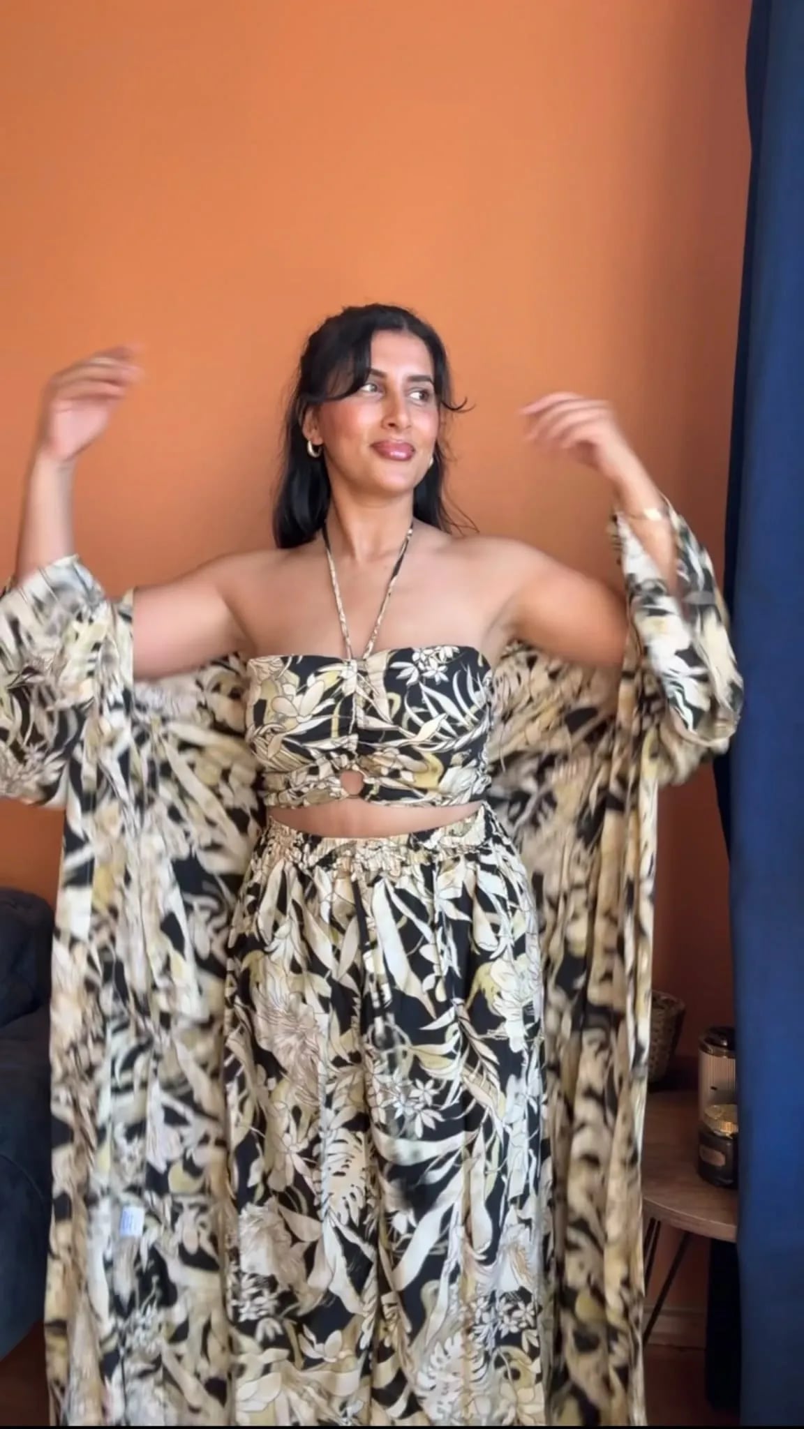 Kimono Takım Siyah Beyaz
