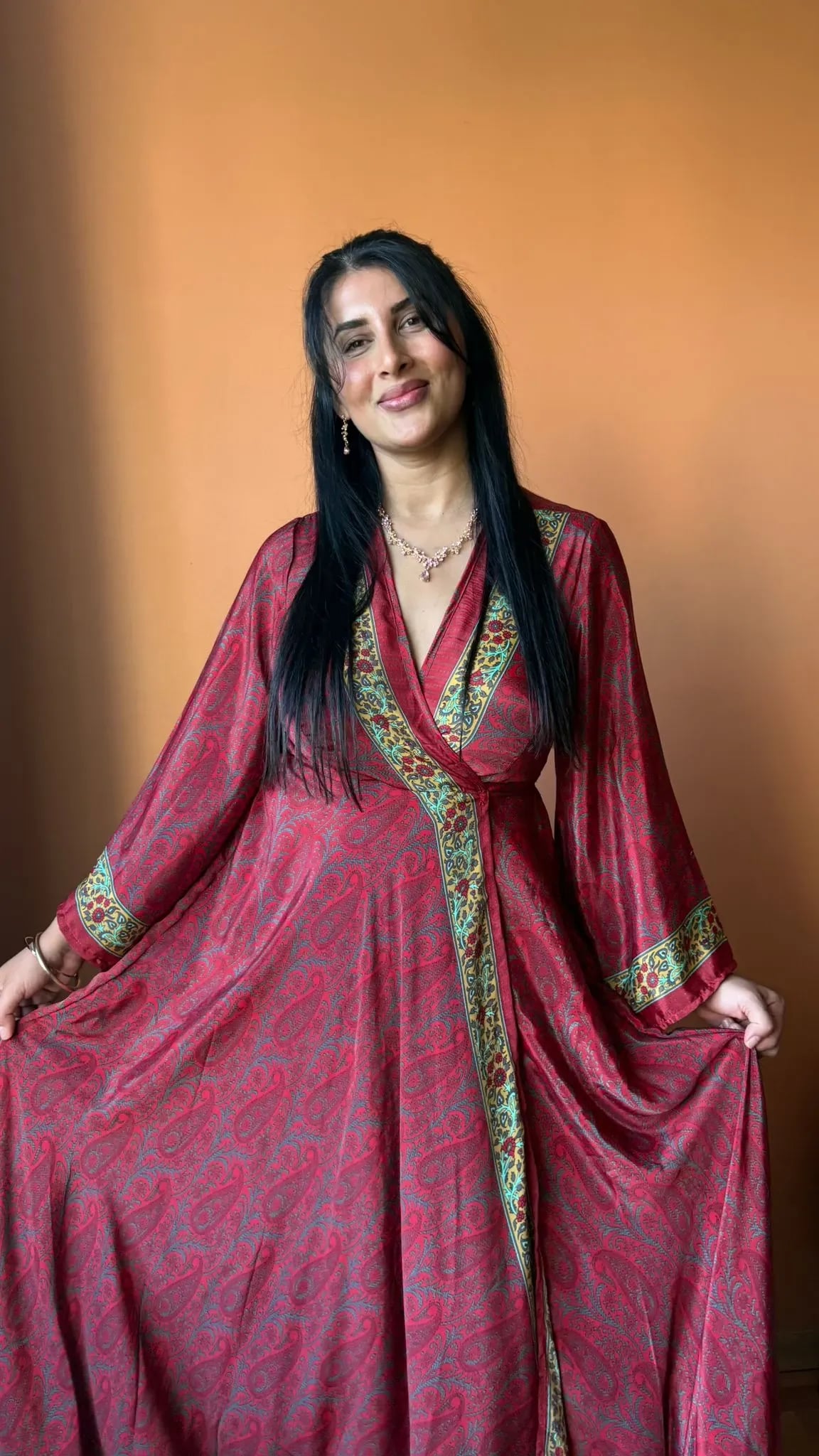 Bağlanmalı Kimono Elbise hover