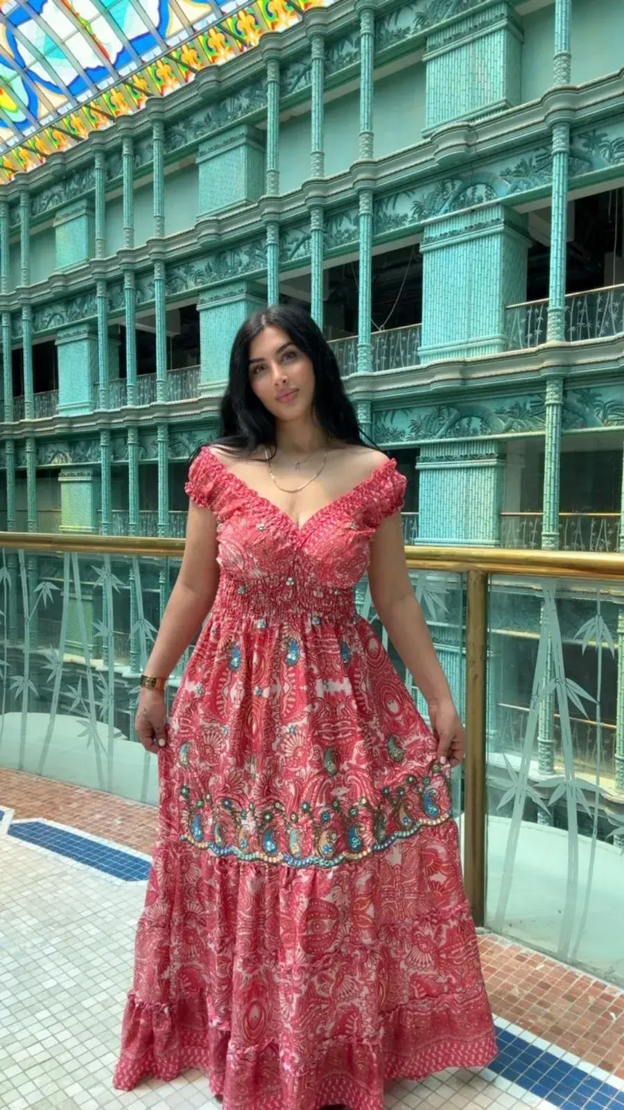 Madonna Yaka Elbıse Pembe - 1